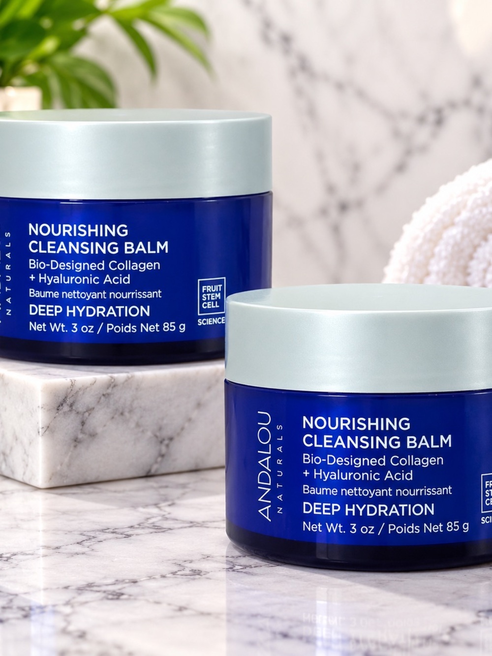 Set of 2 ANDALOU Naturals Nourishing Cleansing Balm — Deep Hydration